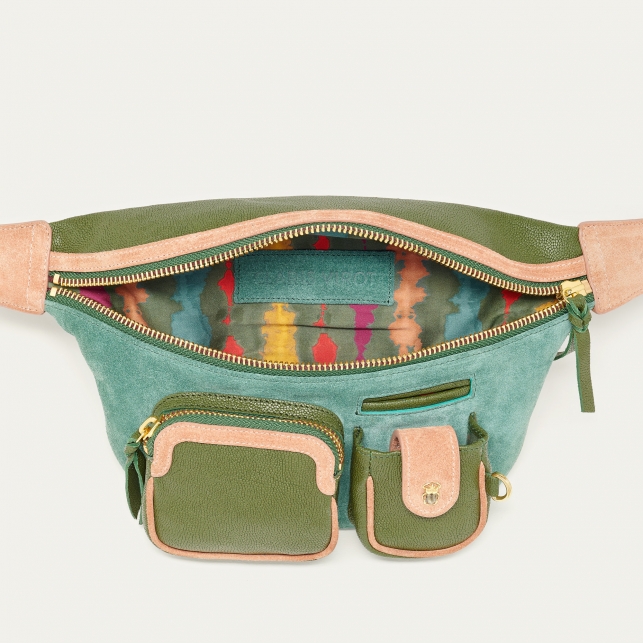 Lime Leather Fanny Pack Romeo