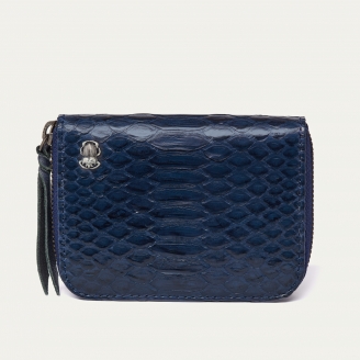 Navy Python Wallet Mini Bob