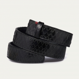 100% Snakeskin Black Belt Gl Silver Buckle+ Gift H Buckle & Lv