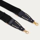 Black Suede Strap with Hooks
