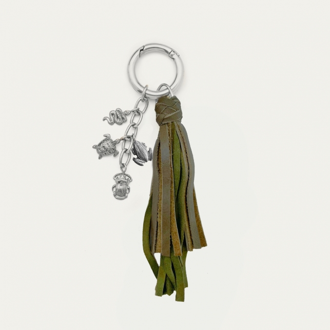 Porte Clés Fred Kaki Argent
