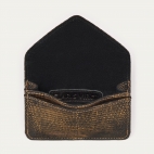 Old Gold Lizard Card Holder Alex