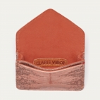 Porte Carte Lézard Alex Vieux Rose