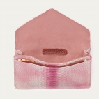 Washed Burgundy Python Card Holder Big Alex