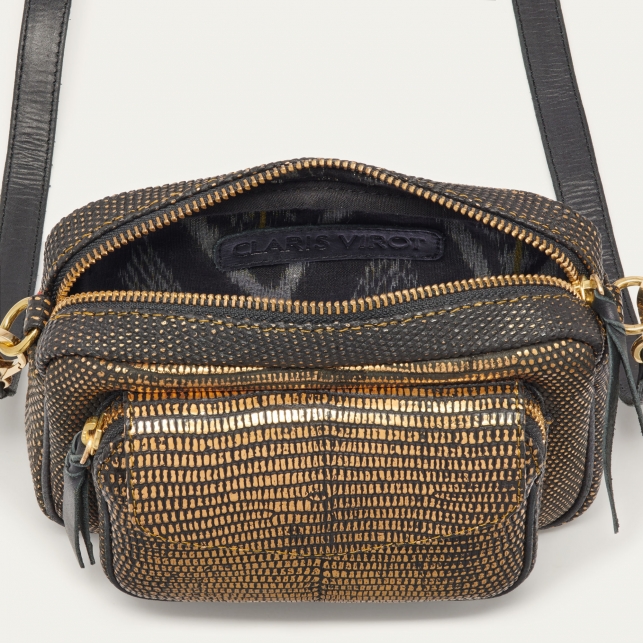 Old Gold Lizard Baby Charly Bag