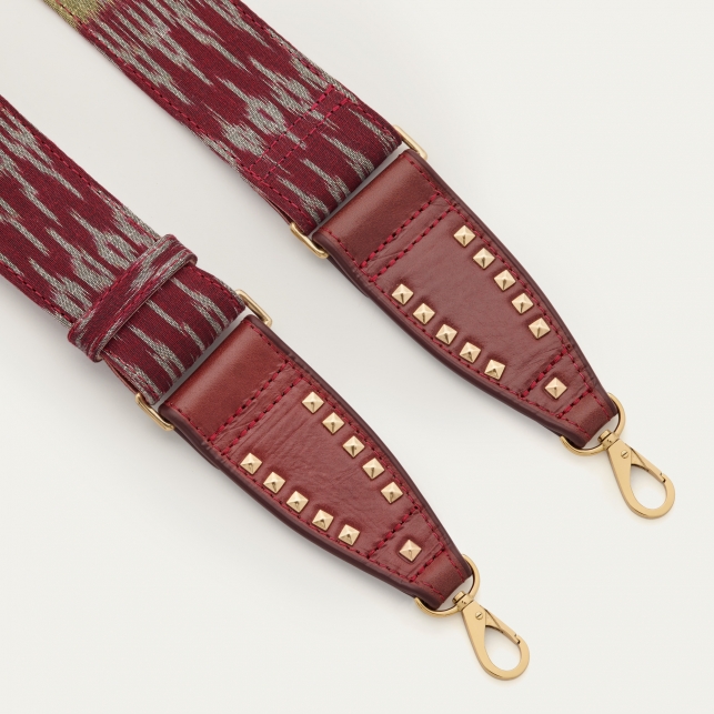 Burgundy Endek Strap