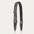Woven Black Leather Strap Woven