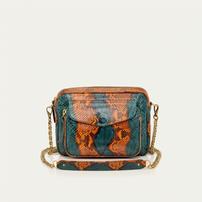 Sac Python Big Charly Vert Orangé