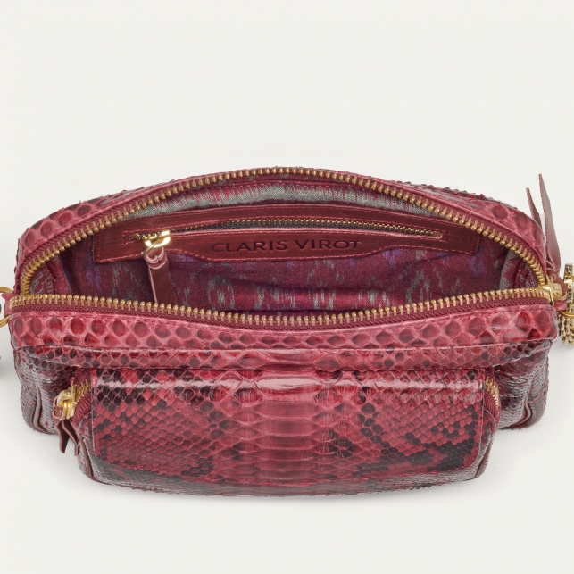 Sac Python Big Charly Burgundy Chaîne