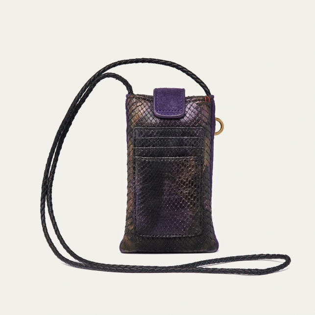 Carbon Python Phone Bag Double Marcus