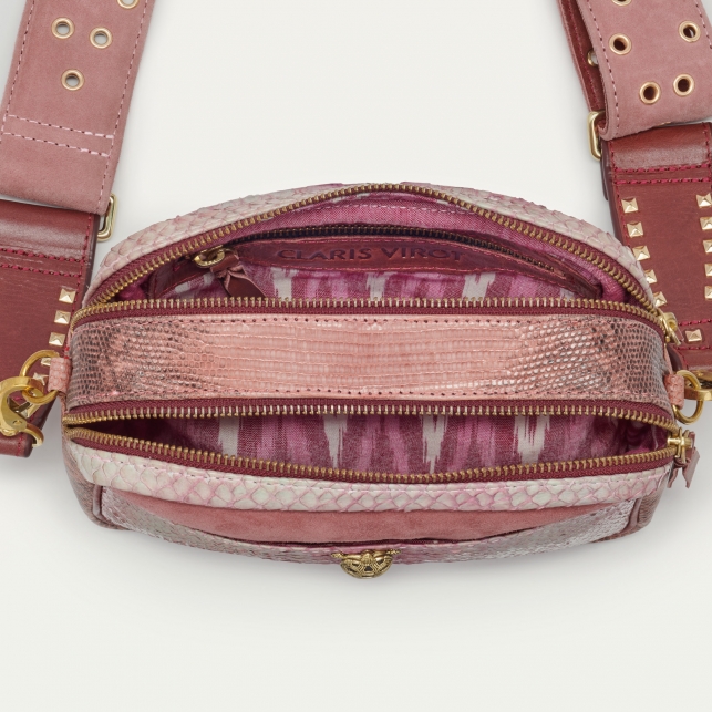 Sac Python Lily Rouge Bordeaux Délavé