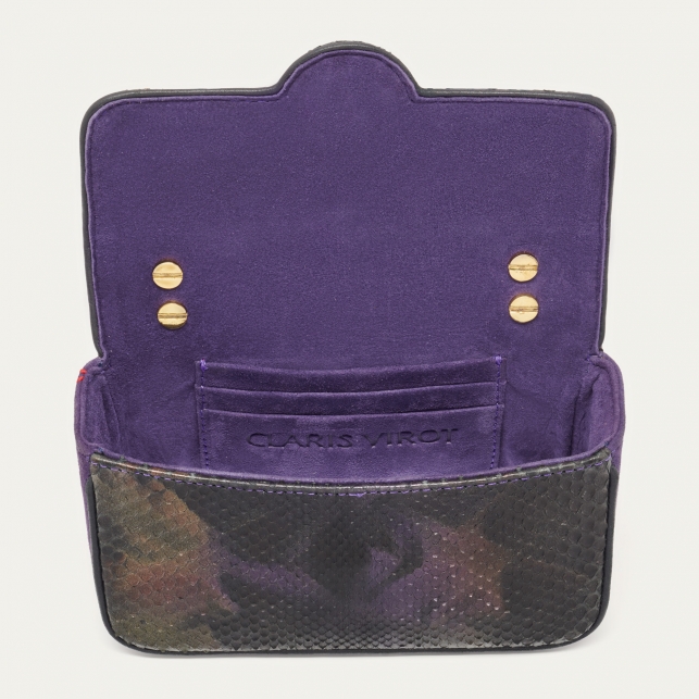 Carbon Python Bag Ava