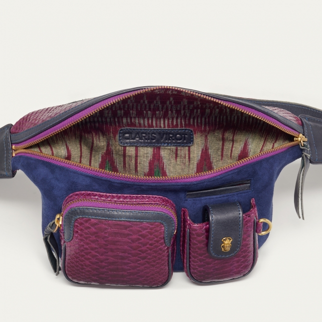 Sac Banane Python Romeo Violet
