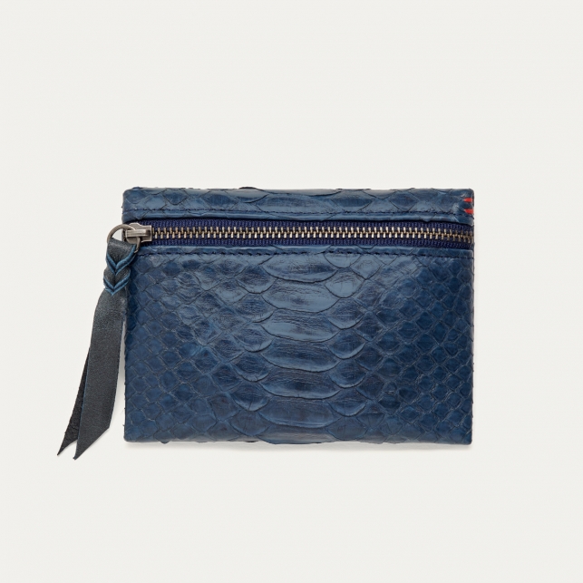 Coin Holder Olivia Python Navy