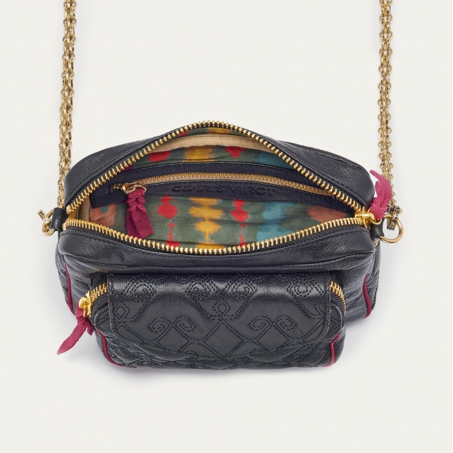 Liquorice Leather Bag Charly