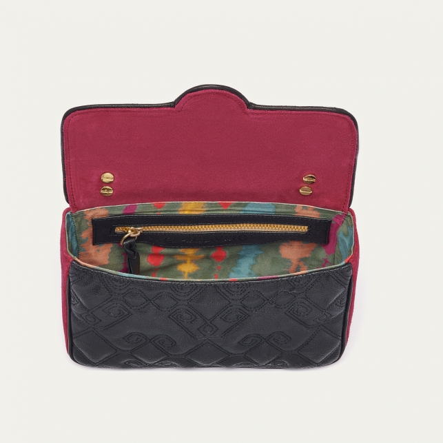 Liquorice Leather Ava Medium Bag