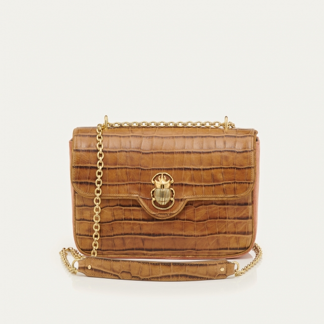Tobacco Leather Big Ava Bag