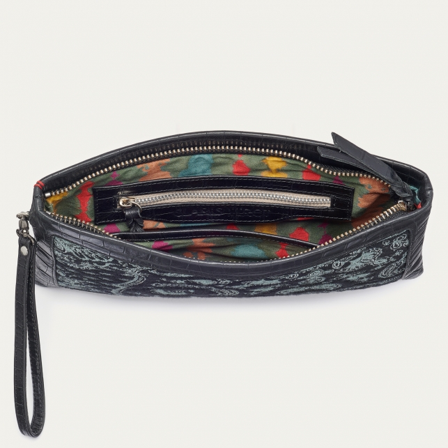Pochette Cuir Lou Cachemire Jean
