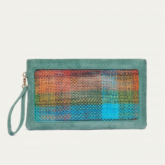 Pochette Cuir Lou Arlequin