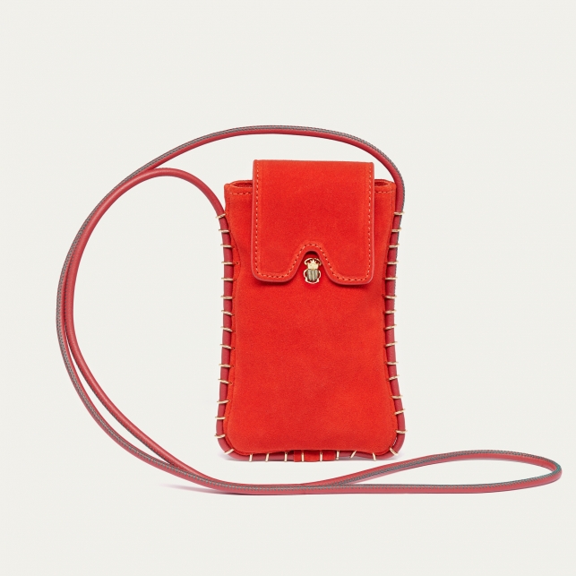 Etui à lunettes Emile Cuir Flash Flame