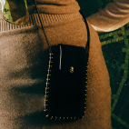 Black Leather Emile Sunglasses Case