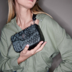 Jean Cashmere Leather Mini Ava Bag