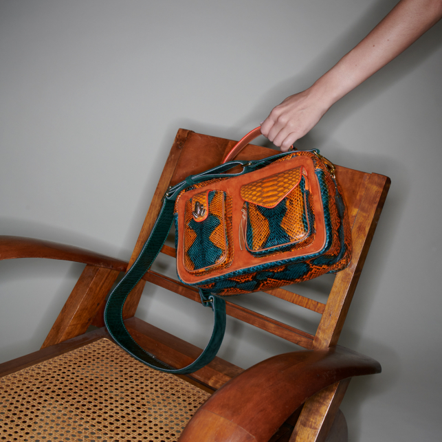 Kingfisher Python Bag Cesar