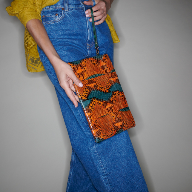 Kingfisher Python Clutch Lou