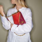 Vermilion Leather Gaston Bag