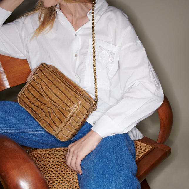 Sac Cuir Big Charly Marron Tabac