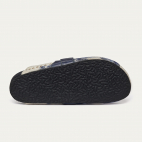 Mules Georgette Timor Bleu