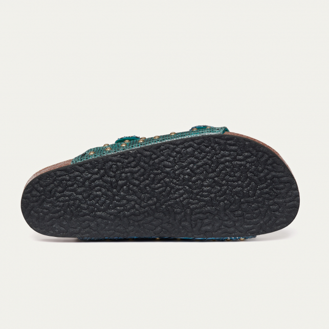 Sandales Python Odette Lagon