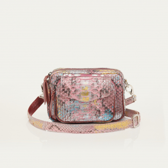 Pink Coral Python Baby Charly Bag