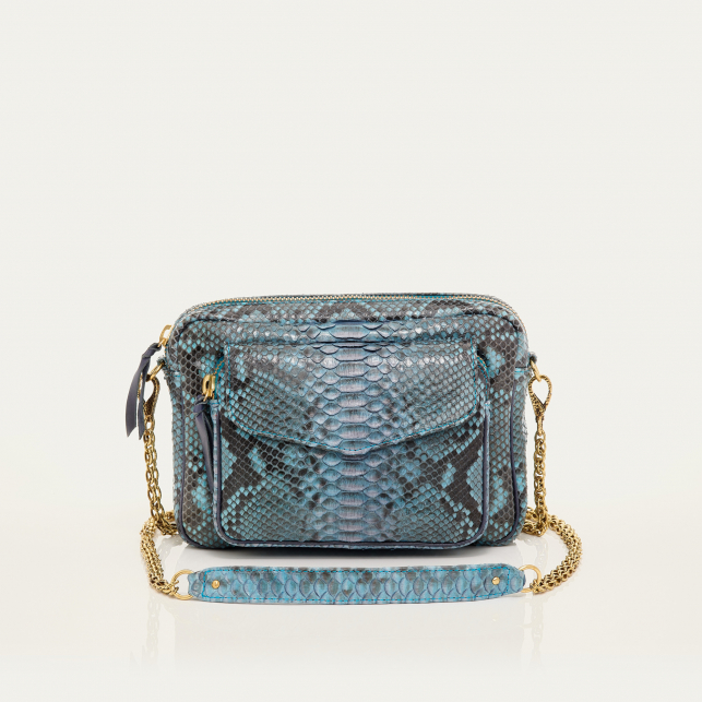 Sac Python Big Charly Bleu Lagon