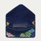 Porte Carte Alex Denim Brodé