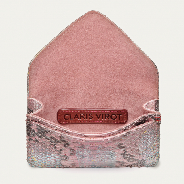 Pink Coral Python Card Holder Alex