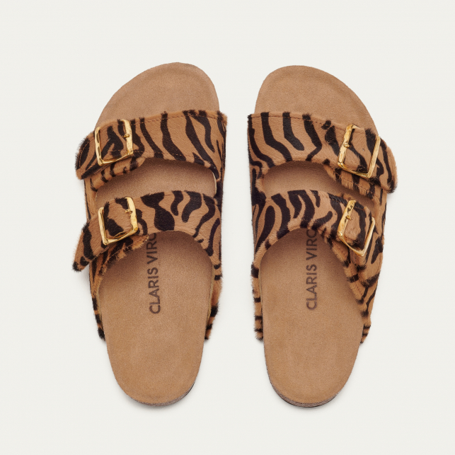 Sandales Cuir Imprimé Odette Tora