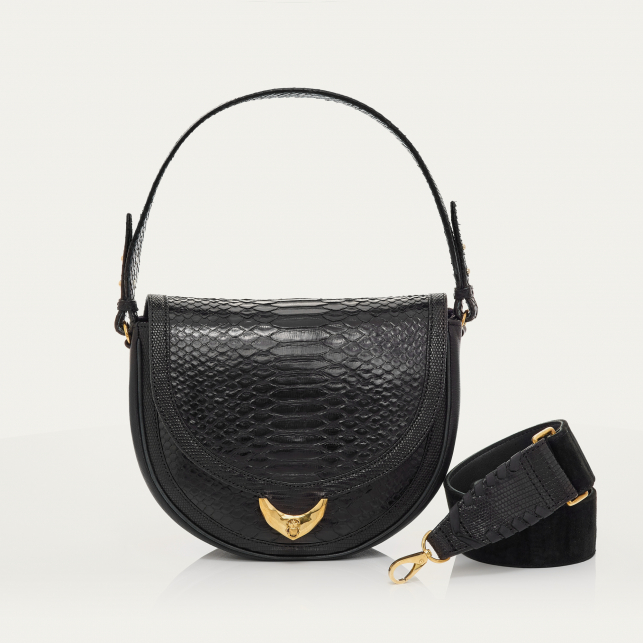 Sac Python Big Victoria Noir