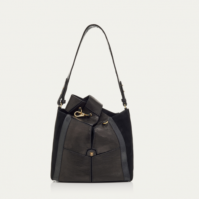 Sac Lézard Mina Noir