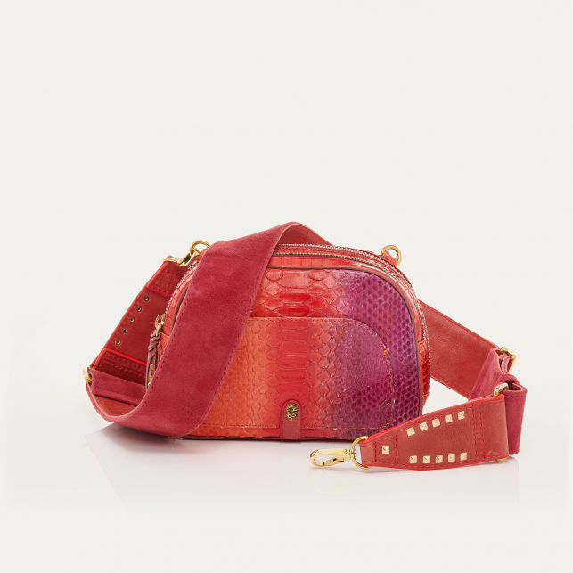 Sac Python Clara Rouge Levant