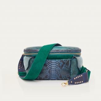 Sac Banane Python Jules Bleu Lagon