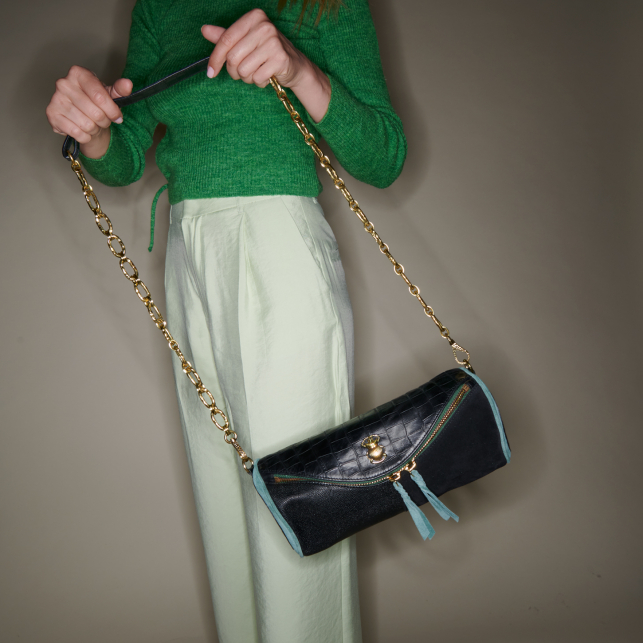 Sac Cuir Gaston Réglisse