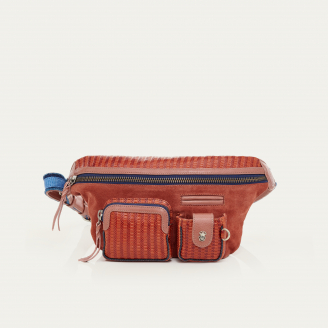 Anko Woven Leather Fanny Pack Romeo