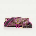 Sac Cuir Gaston Tressé Rose Sakura