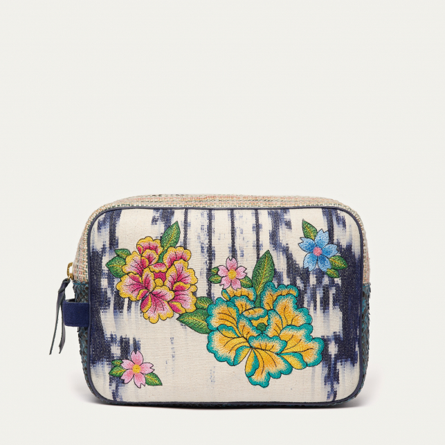 Trousse Timor Suzanne Bleu Brodé