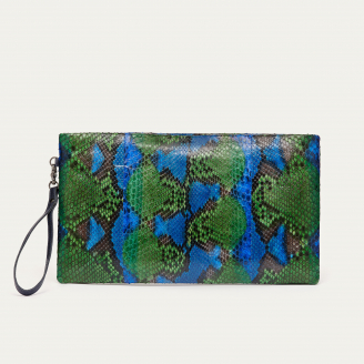 Pochette Python Lou Nénuphar