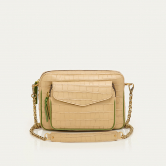 Sac Cuir Big Charly Beige Sésame