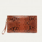 Pochette Python Lou Moka