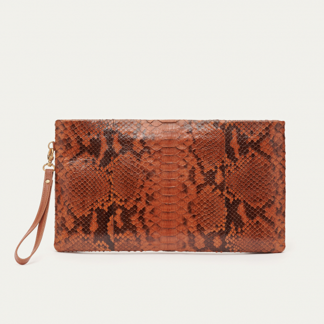 Pochette Python Lou Moka