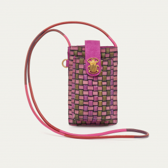 Sakura Leather Phone Bag Double Marcus